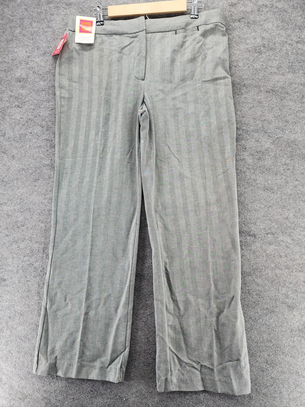 Isaac Mizrahi Dress Pants Womens 14 Gray High Rise
